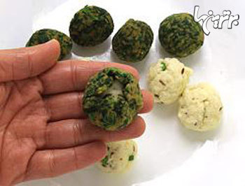 طرز تهیه کوفته پالاک (اسفناج)