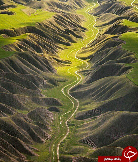 جاده ای رویایی در استان گلستان (عکس)